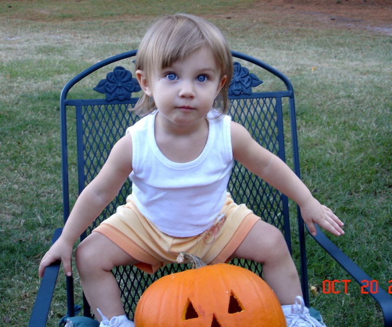 Didn't want to pose with the punkin'