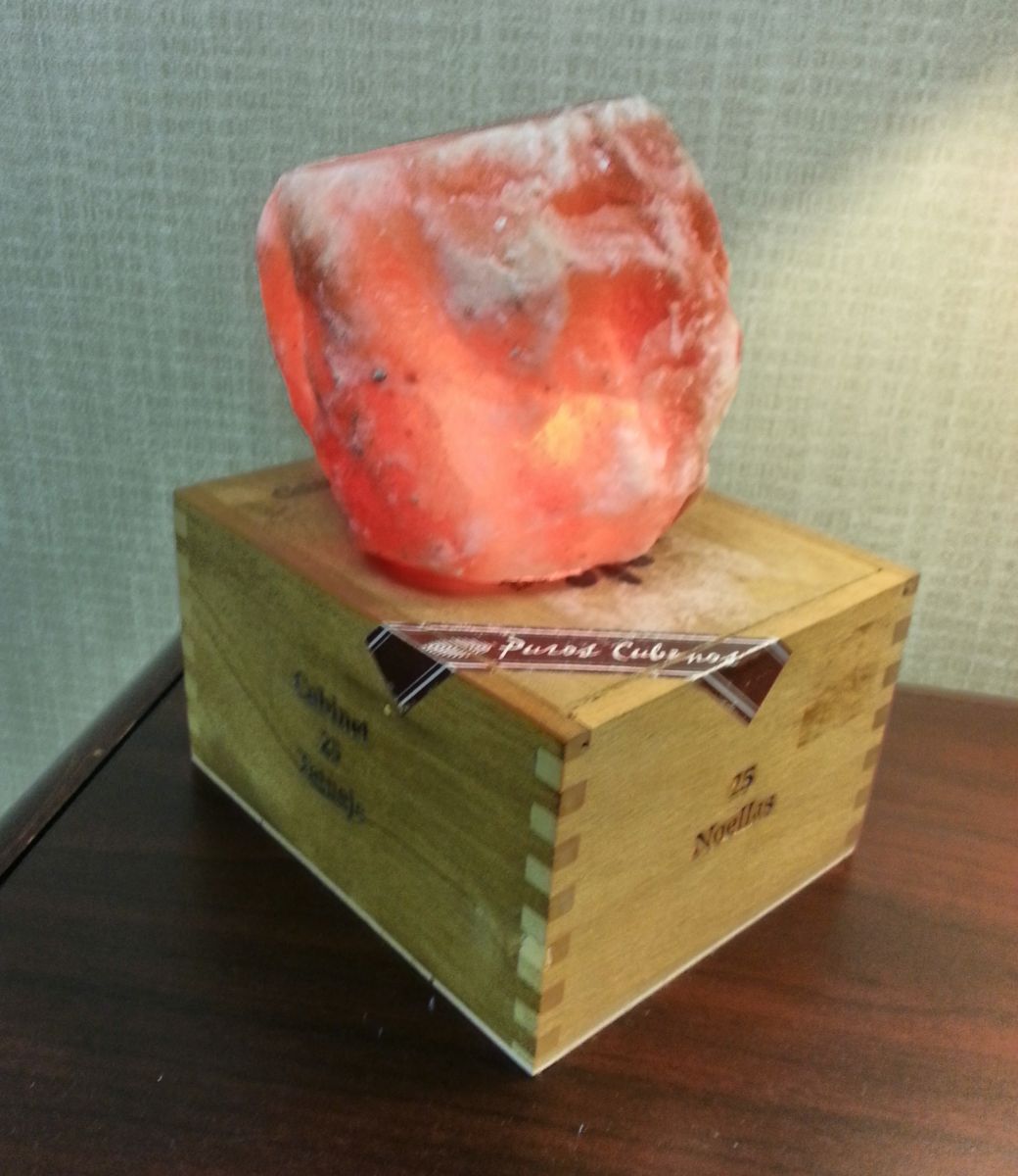 Salt rock lamp