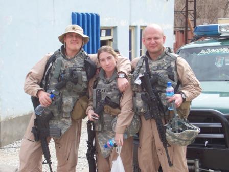 Tom, Paula & Jason at the Parwan PHQ.